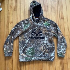 Realtree Camo Hoodie Pullover Realtree Xtra Logo Kanga Pocket Size Small